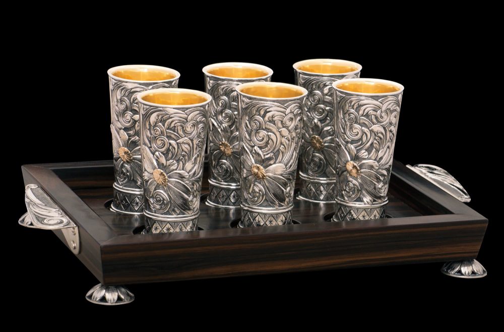 Shot Glass Set with Tray